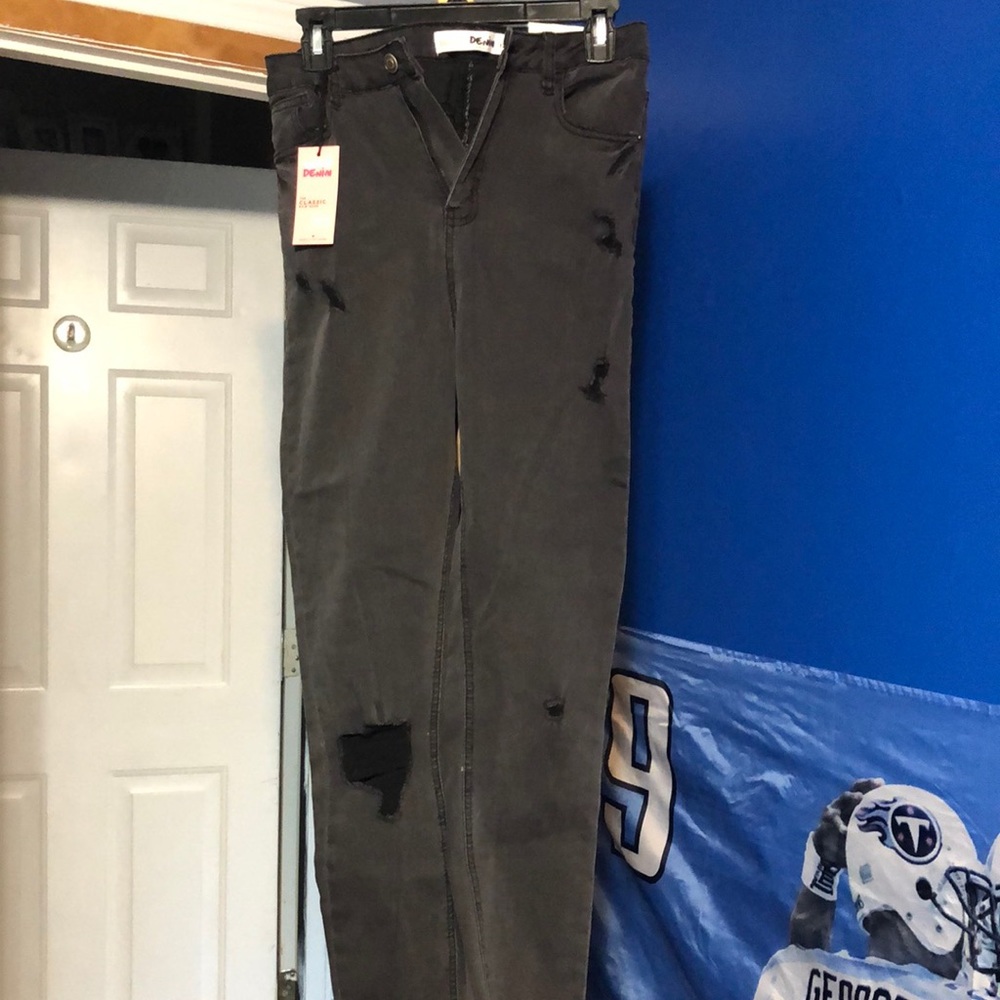Skinny Leg High Rise Jeans